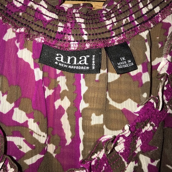 a.n.a Short Sleeve Blouse‎ Shell - Picture 3 of 11